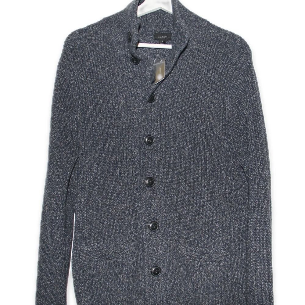 J. Crew Charcoal Knit Cardigan Size S NWT